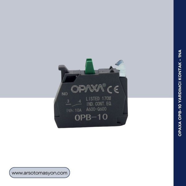 OPB-10 Yardımcı Kontak - 1NA