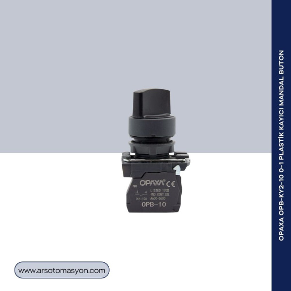 OPB-KY2-10 0-1 Plastik Kayıcı Mandal Buton
