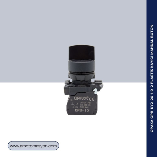 OPB-KY2-20 1-0-2 Plastik Kayıcı Mandal Buton