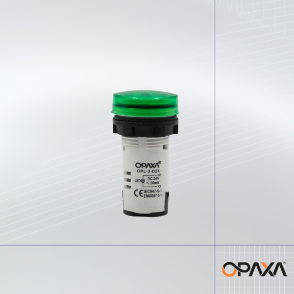 OPL-3-D24 Led Sinyal Lambası - 24VDC - Yeşil