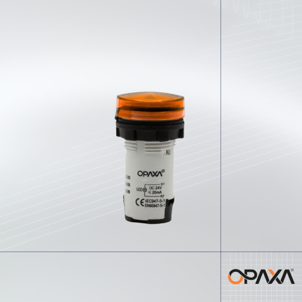 OPL-8-D24 Led Sinyal Lambası - 24VDC - Turuncu